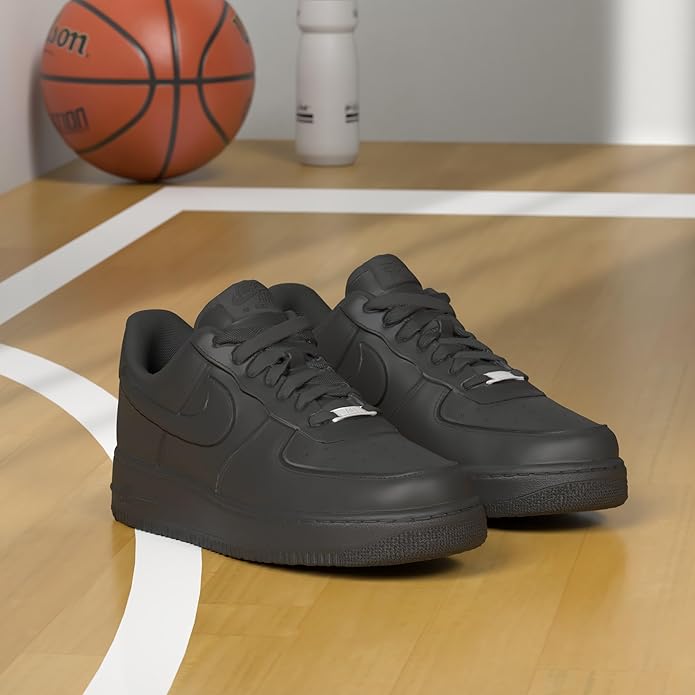 (38.5) Sapatilhas Nike Air Force 1 '07 Mulher - Preto