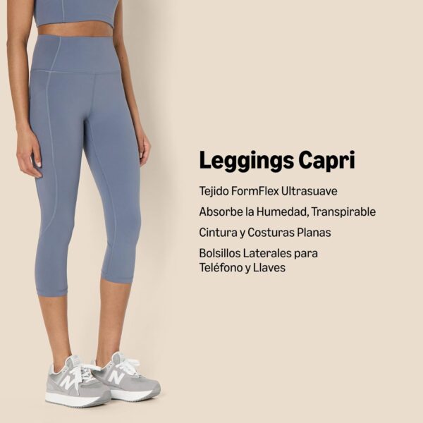 (XL) Leggings Active FormFlex Yoga com Bolsos Cintura Alta Amazon Essentials