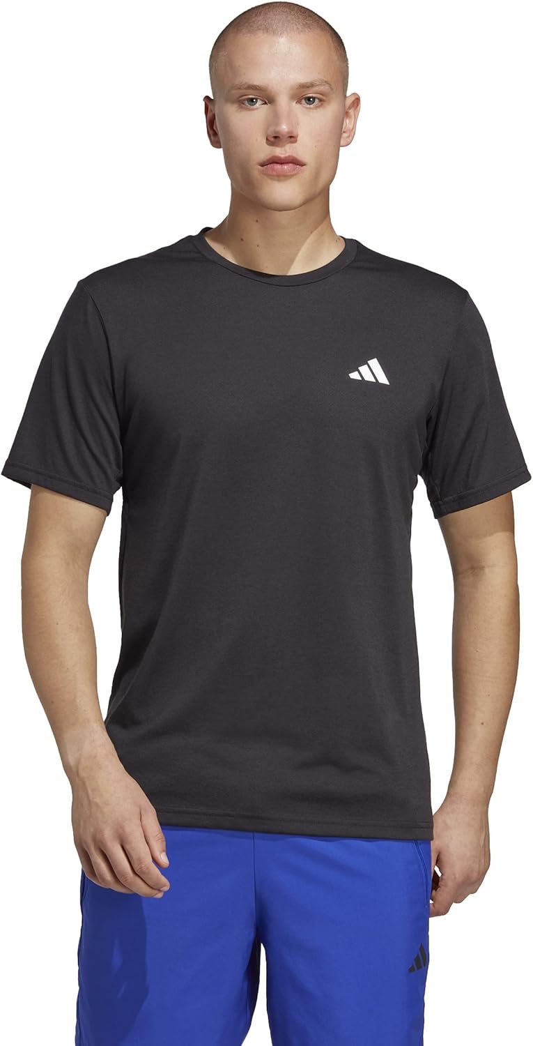 (S) T-Shirt Treino adidas Essentials Comfort Preto e Branco Homem