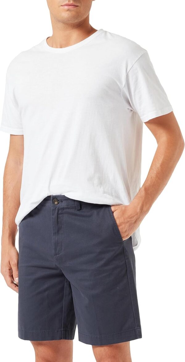 (33W) Calções Chino Corte Slim Amazon Essentials 23 cm Azul Marinho Escuro