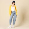 (M) Top Justo Amazon Essentials Pack 2 Amarelo e Branco