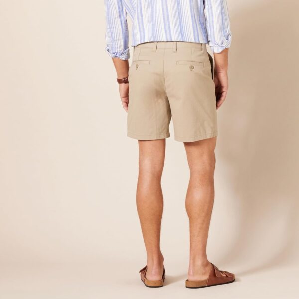 (40W) Calções Chino Slim Amazon Essentials Castanho - Homem