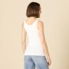 (M) Top Justo Amazon Essentials Pack 2 Amarelo e Branco