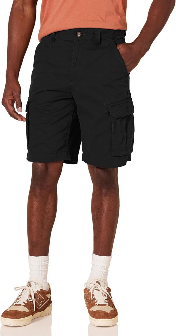 (42W) Calções Cargo Amazon Essentials Classic-Fit Preto