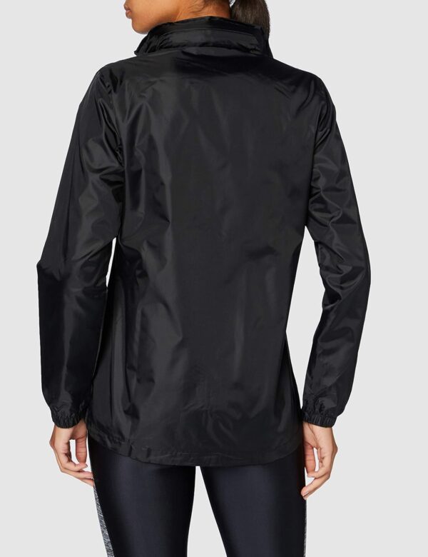 (S) Capa de Chuva Joma Galia Capuz Integrado Bolsos Laterais Preto