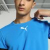 (S) Camisola Desportiva PUMA Teamrise Azul Elétrico Preto e Branco