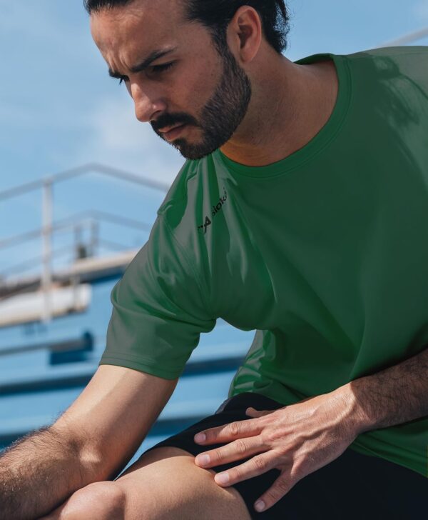 (XL) T-Shirt Desportiva Asioka Verde Secagem Rápida - Homem