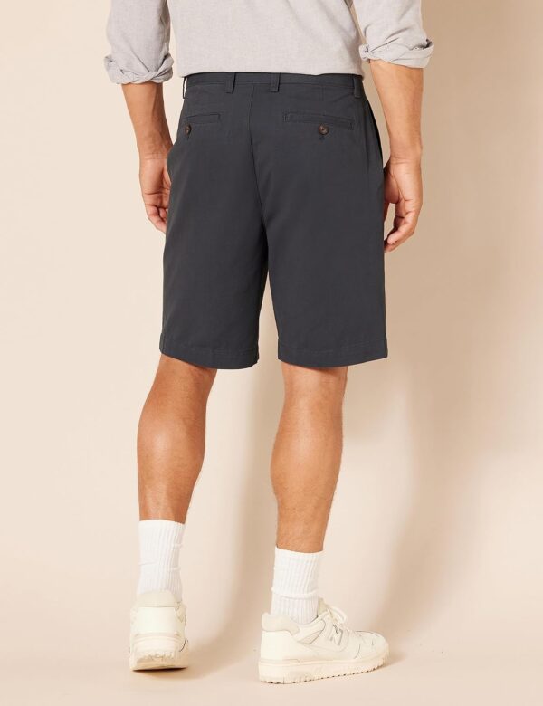 (32W) Calções Chino Corte Clássico Escuro Azul Marinho Amazon Essentials