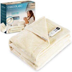 Manta Eléctrica Cecotec 200x180 cm 130 W HeatConfort com Controlo LCD e Temporizador