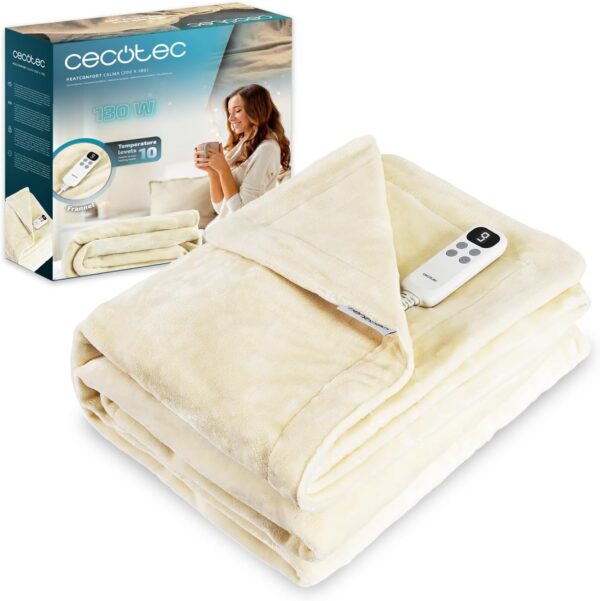 71tsWYtFieL._AC_SL1444_ Manta Eléctrica Cecotec 200x180 cm 130 W HeatConfort com Controlo LCD e Temporizador