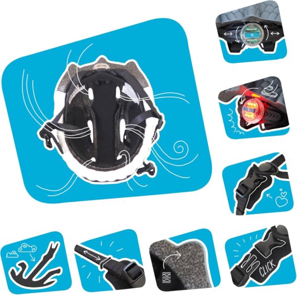 Capacete bicicleta infantil Crazy Safety 49-55 cm