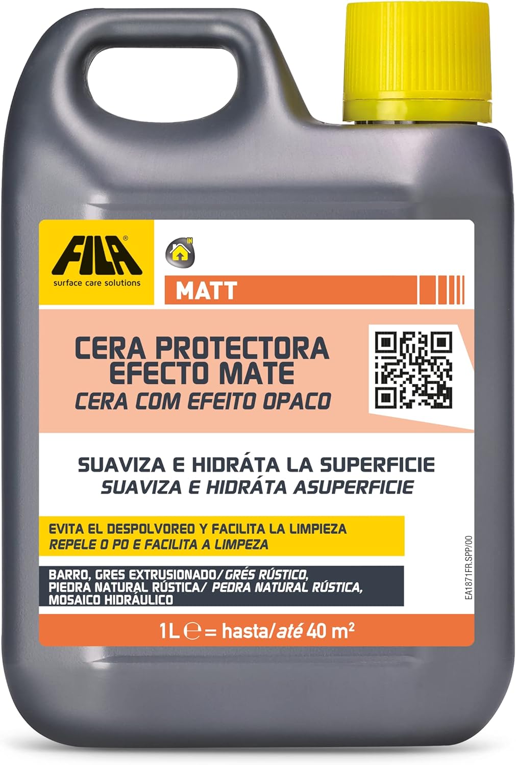 Cera Protetora com Efeito Natural 1L Fosco Ideal para Barro Grés Extrusado Pedra