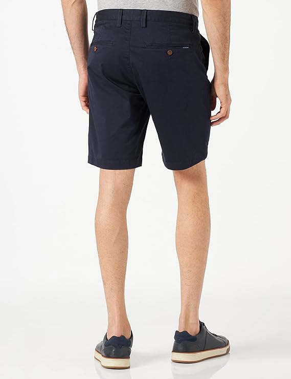 (W48) Calções GANT Hallden Twill Shorts Azul homem