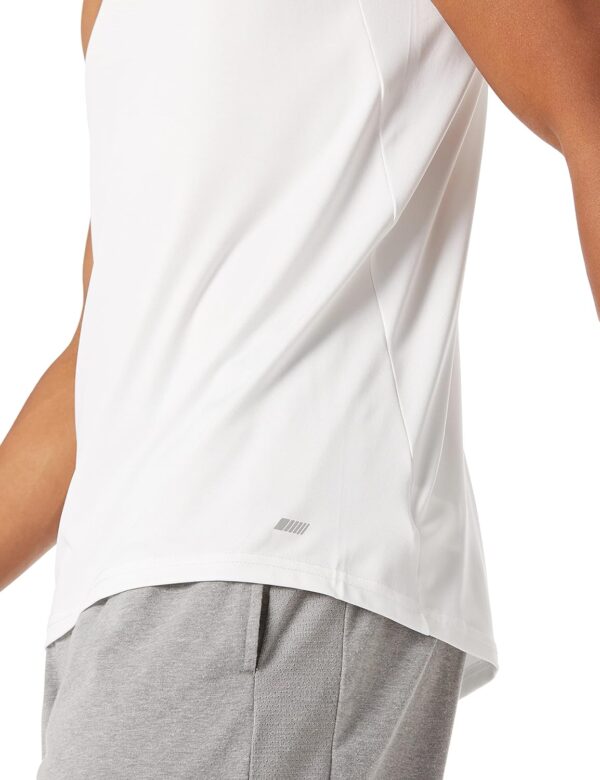 (L) Top Ginásio Amazon Essentials Função Stretch Leve Secagem Rápida Branco Homem