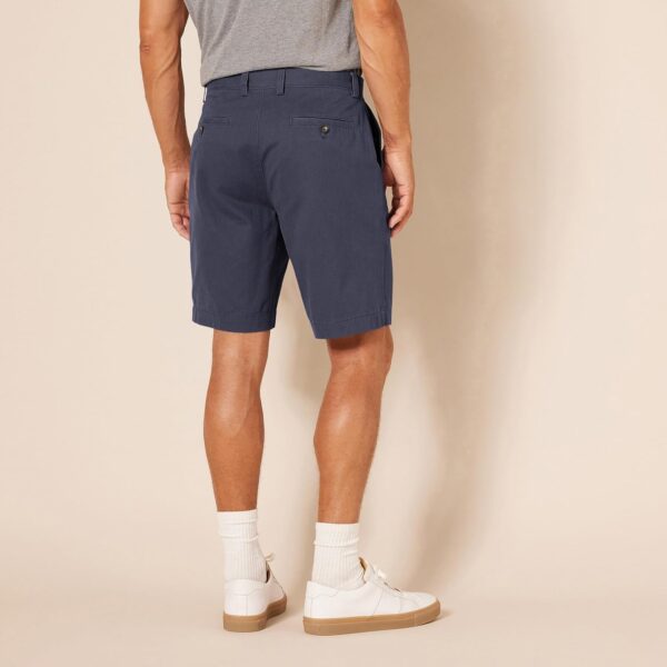 (33W) Calções Chino Corte Slim Amazon Essentials 23 cm Azul Marinho Escuro
