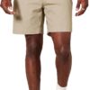 (38W) Calções Chino Amazon Essentials Clássicos Kaki