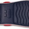 (24/25) Sandálias Unissexo Crocs Crocband Cruiser Sanda T Azul Marinho Vermelho