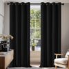 Cortinas Opacas Térmicas Deconovo 140 X 210 cm Preto