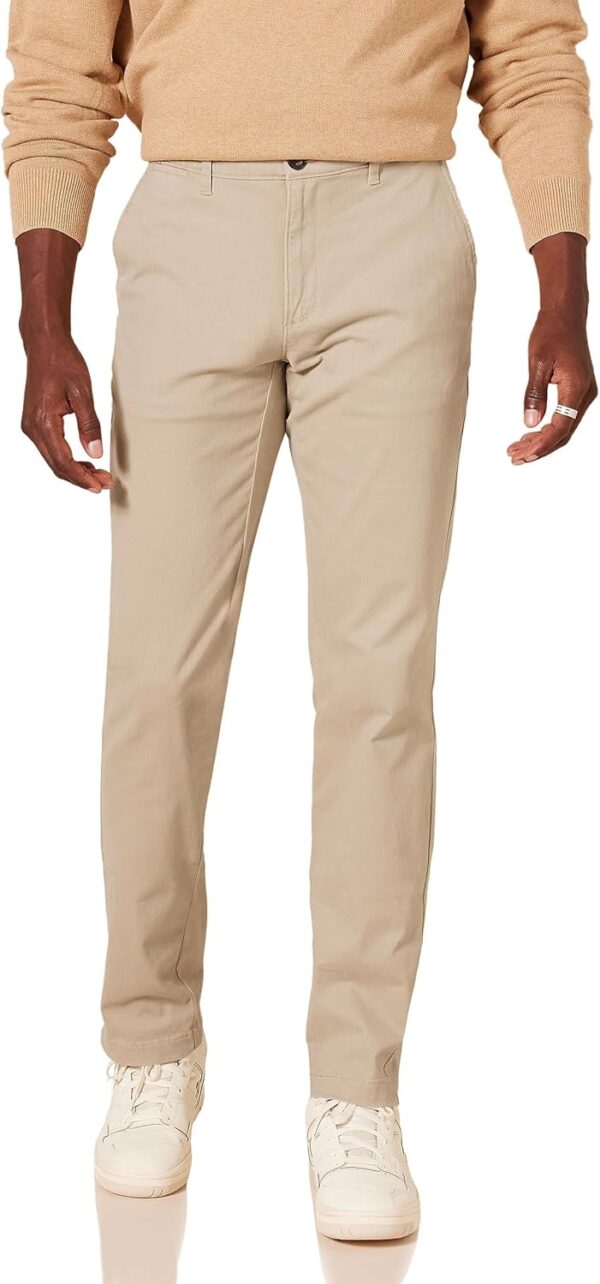(42W/34L) Calças Chino Clássicas Amazon Essentials Homem Bronzeado