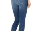 (40 Curto) Jeggings Stretch Cintura Média Amazon Essentials Azul Médio Mulher