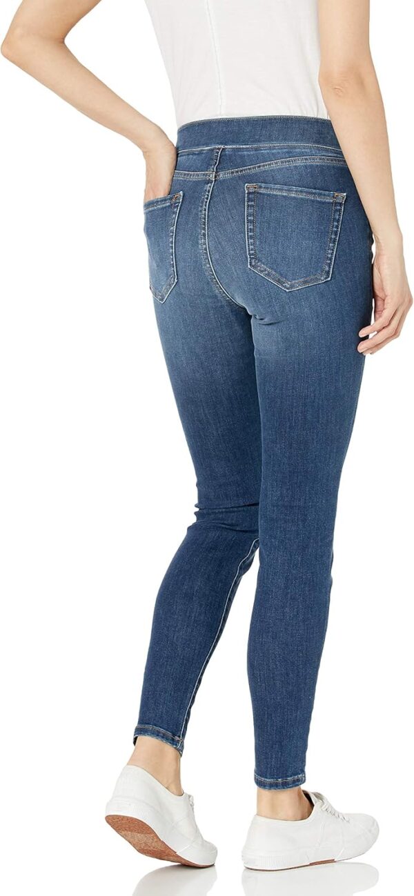 (40 Curto) Jeggings Stretch Cintura Média Amazon Essentials Azul Médio Mulher