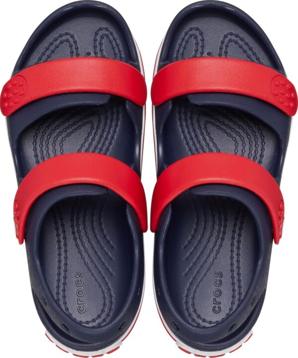 (24/25) Sandálias Unissexo Crocs Crocband Cruiser Sanda T Azul Marinho Vermelho