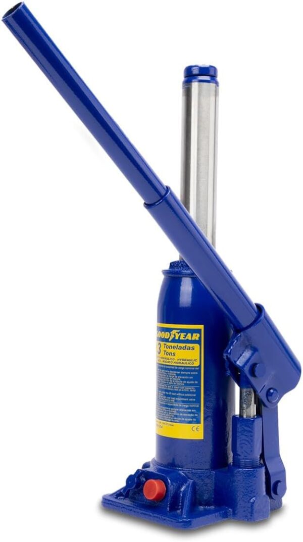 Macaco Hidraúlico de Garrafa 3 Toneladas Goodyear