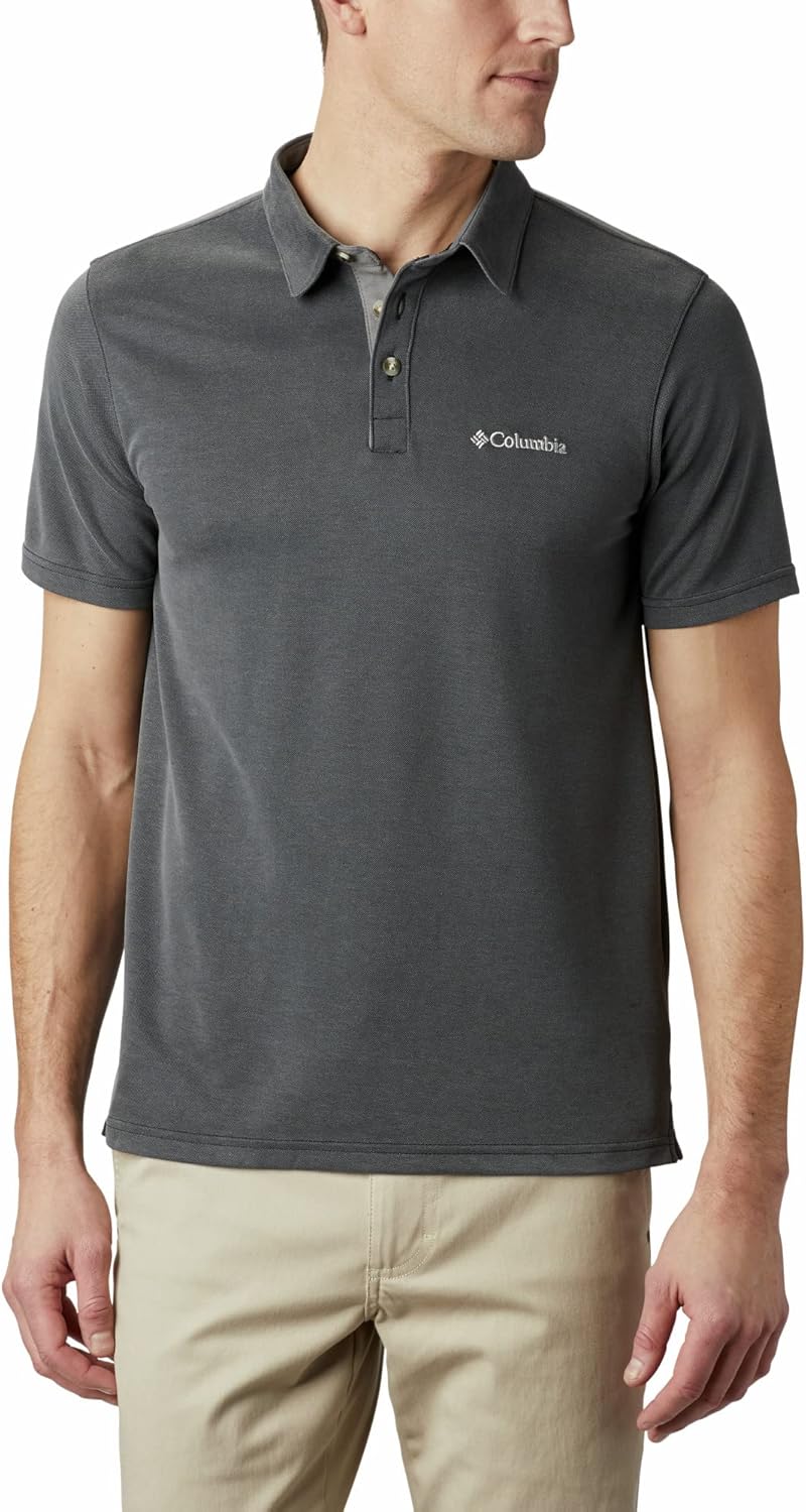 (M) Polo Columbia Shark para Homem - Cinza
