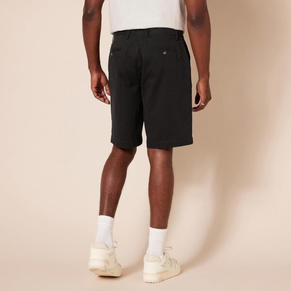 (44W) Calções Chino Corte Clássico Amazon Essentials Homem - Preto