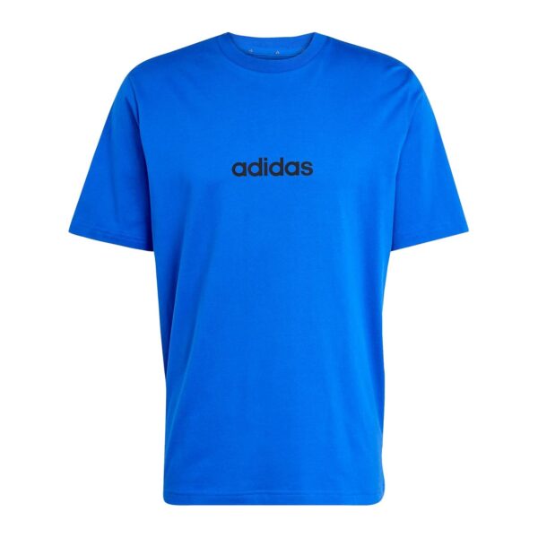 (S) T-Shirt adidas Essentials LINEAR Azul Royal/Preto