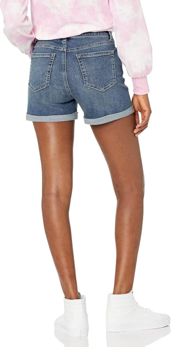 (W38) Calções de Ganga Corte Slim e cintura média Vintage Amazon Essentials