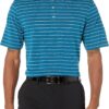 (M) Polo de Golfe Secagem Rápida Cian Escuro Branco Amazon Essentials