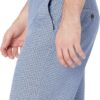 (42W) Calções Chino Geométrico Azul Corte Clássico Amazon Essentials 23 cm