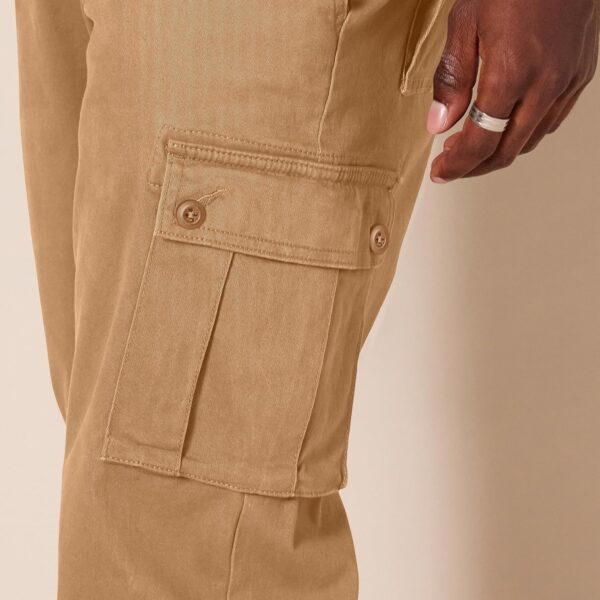 (40W/30L) Calças Cargo Elásticas corte Clássico Amazon Essentials