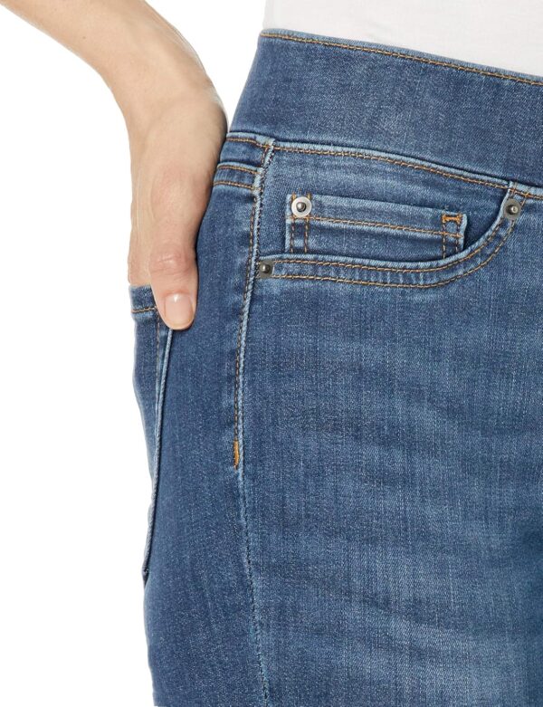 (40 Curto) Jeggings Stretch Cintura Média Amazon Essentials Azul Médio Mulher