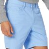 (38W) Calções justos em tecido elástico Amazon Essentials para Homem - Azul