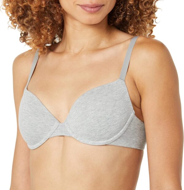 (85C) Sutiã Algodão Amazon Essentials Pack 2 Cinzento e Rosa