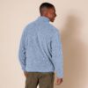 (L) Casaco Felpa Fecho Amazon Essentials Azul Mesclado Homem
