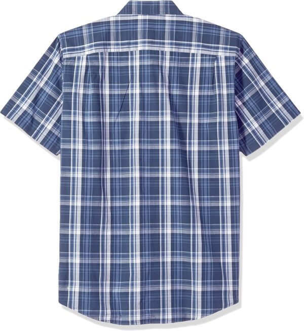 91vPmz1e5dL._AC_SL1500_ (XL) Camisa Manga Curta Popelina Amazon Essentials Corte Regular Azul Liso