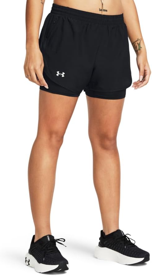 (S) Calções desportivos Under Armour com interior respirável Launch 2-in-1 Mulher