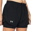 (S) Calções desportivos Under Armour com interior respirável Launch 2-in-1 Mulher