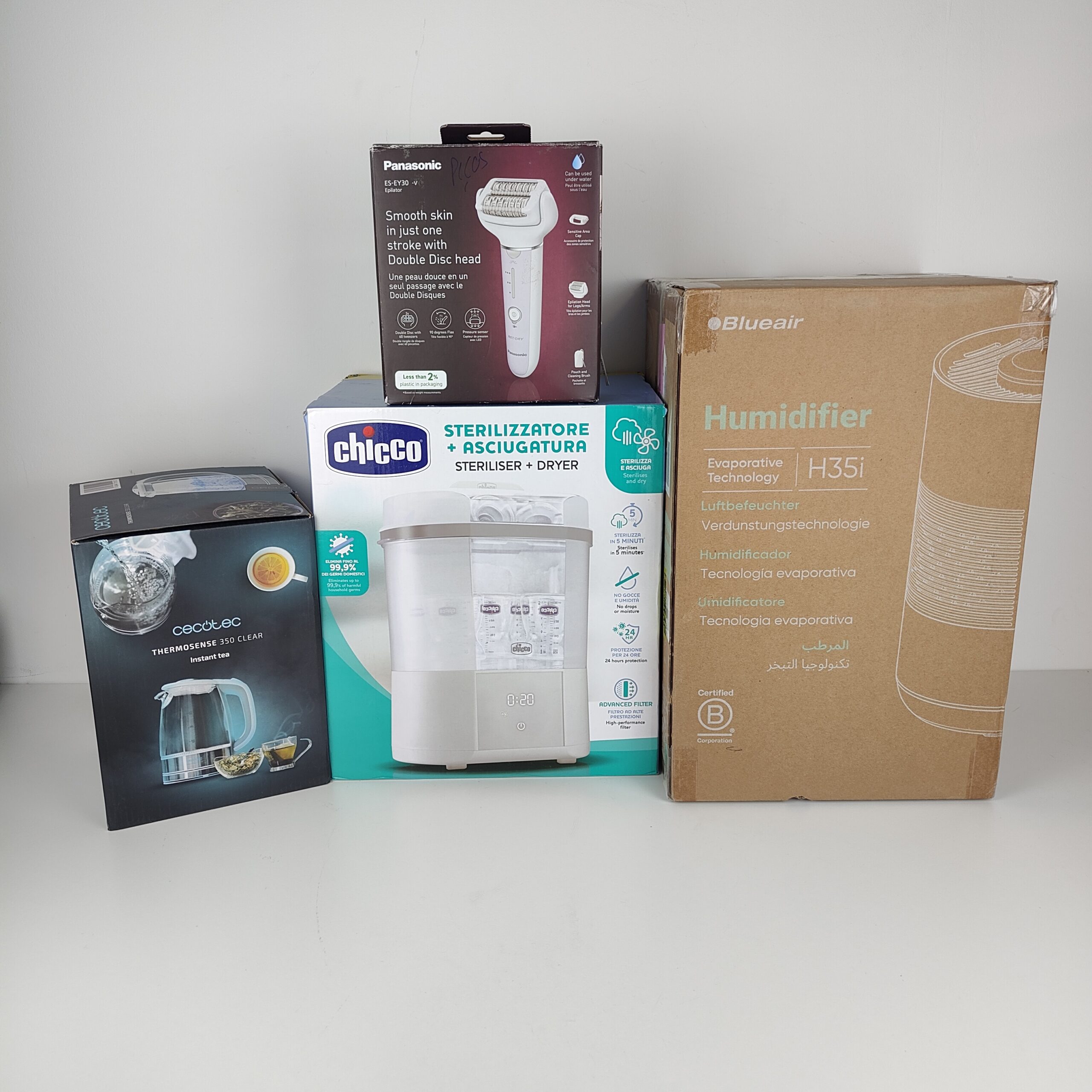 Lote de artigos para peças ou reaparação Chicco Panasonic Blueair Cecotec