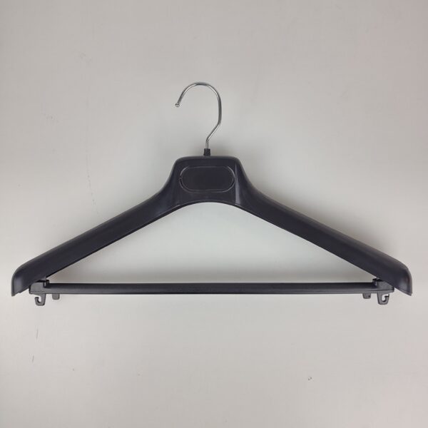 10 Cabides Largos 43 cm para Casacos com Suporte para Calças - Plástico