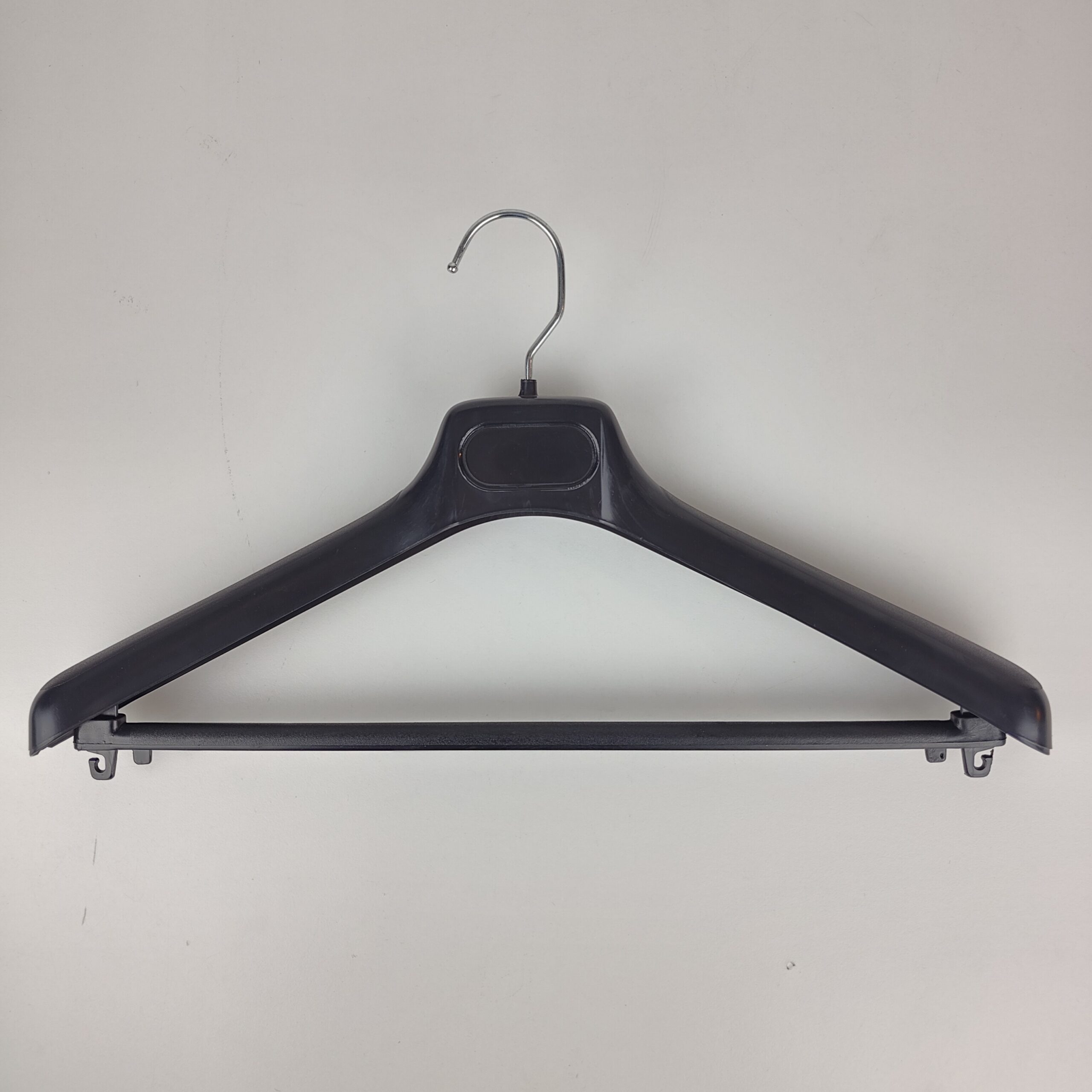 10 Cabides Largos 43 cm para Casacos com Suporte para Calças - Plástico
