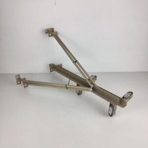 Estendal de Roldanas para Fixar á Parede em Aço - 50x24 cm