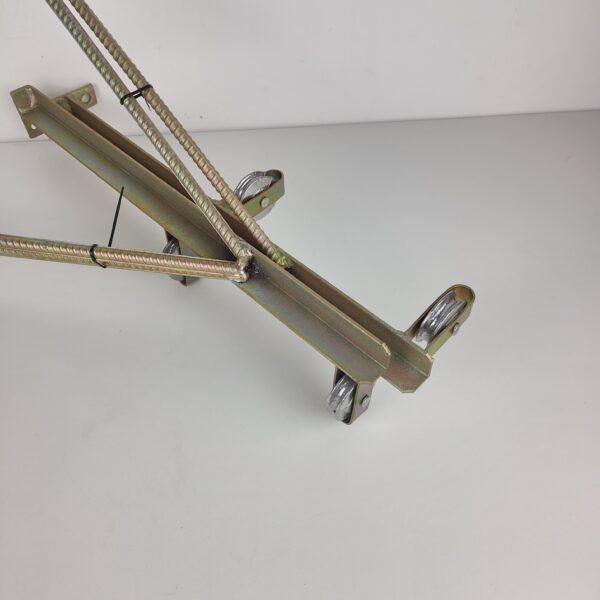 oplus_32 Estendal de Roldanas para Fixar á Parede em Aço - 50x24 cm