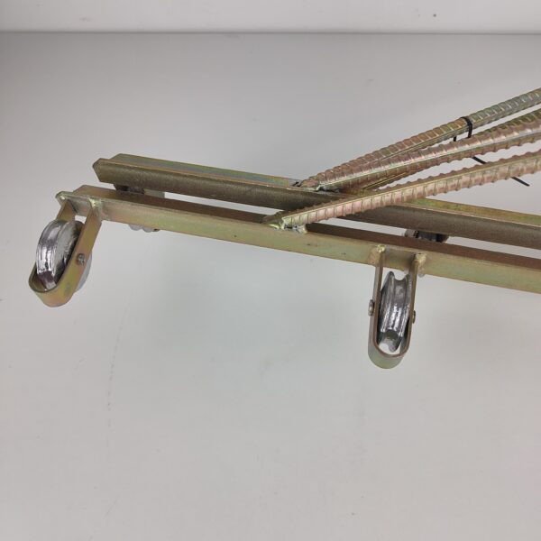 oplus_32 Estendal de Roldanas para Fixar á Parede em Aço - 50x24 cm