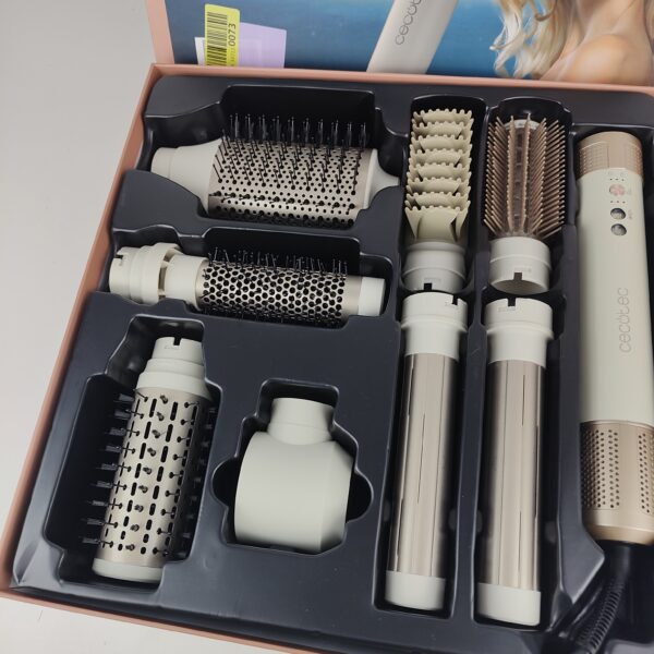 Escova de Ar Cecotec CeramicCare AirGlam Champagne 8 em 1 (PARA PEÇAS OU REPARAÇÃO)