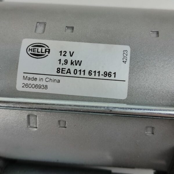 HELLA 8EA 011 611-961 Motor de arranque 12V 1.9 kW 13 Dentes 77 mm (4082300765366)