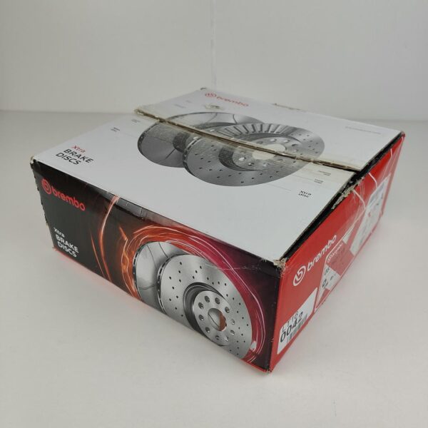 BREMBO XTRA LINE 08.7627.1X Disco de travão 264x10mm 5 cheio perfurado revestido (8020584212264) - 2 Unidades